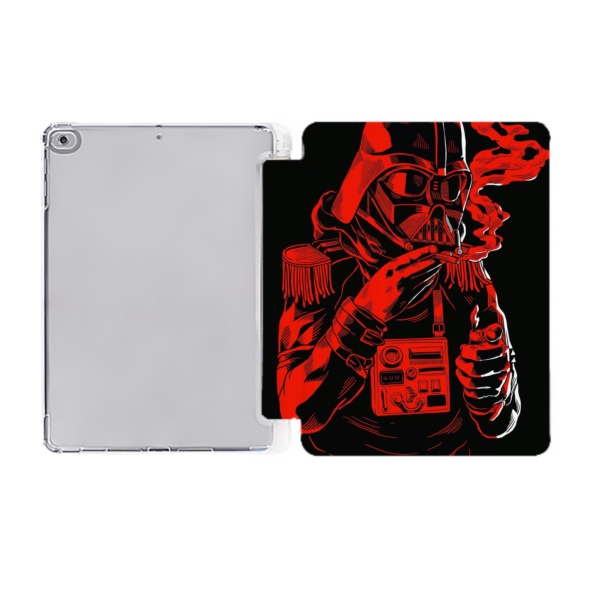 （画像用） スター・ウォーズ Star Wars IPad ケース ペン収納付き 三つ折りスタンド PUレザー×シリコン 対応機種9.5/10.5/10.9インチ
